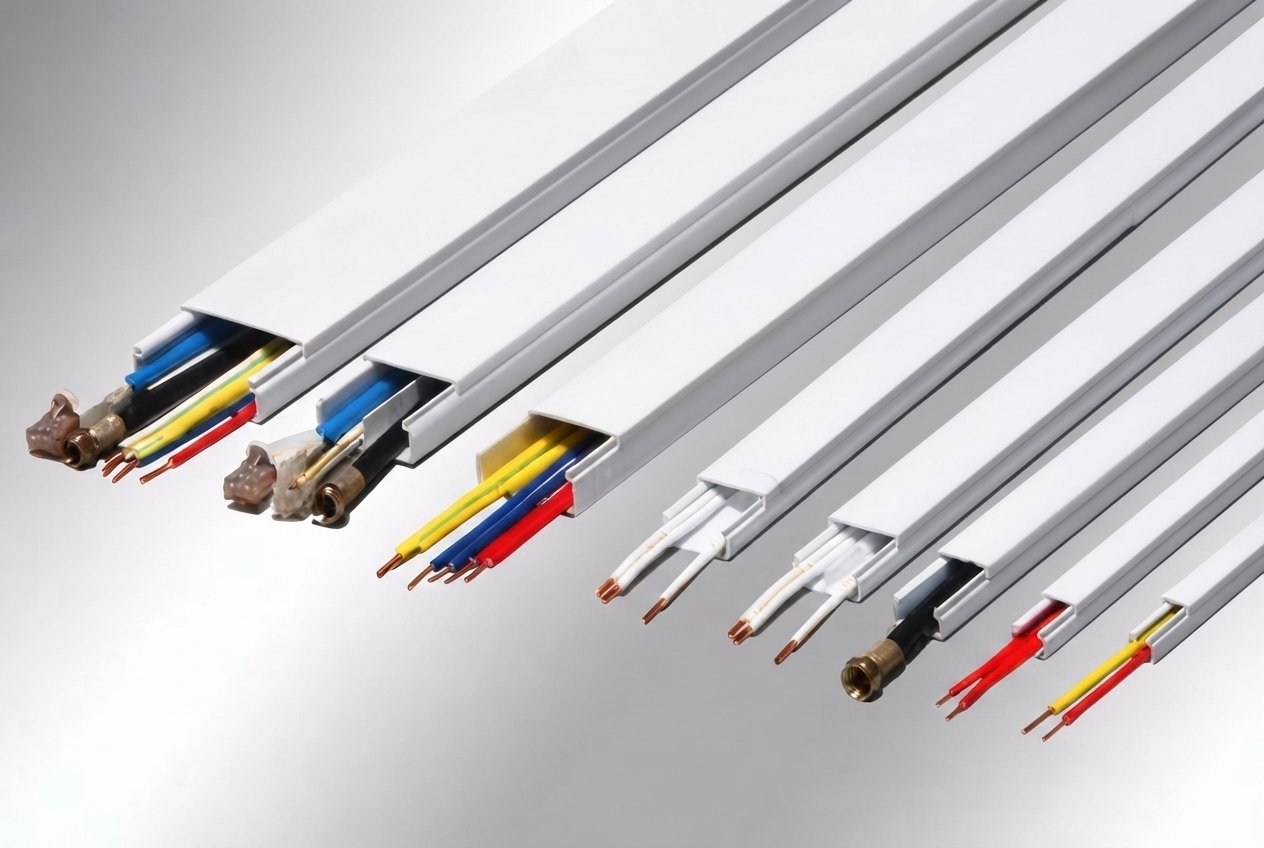 Electrical wiring duct, PVC wire raceways, cable channels, and surface management trunking