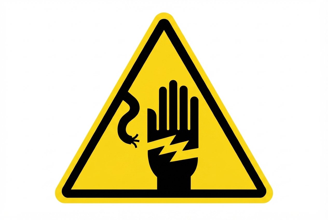 Hazardous location electrical warning sign, safety labels, and explosion-proof equipment indicators
