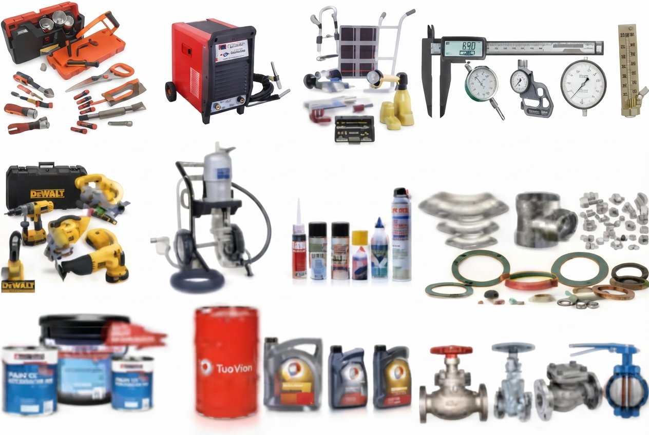 Industrial MRO supplies, maintenance chemicals, adhesives, and repair tools