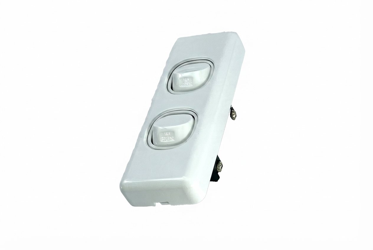 Overhead switches, surface-mounted wall switches, and electrical control devices